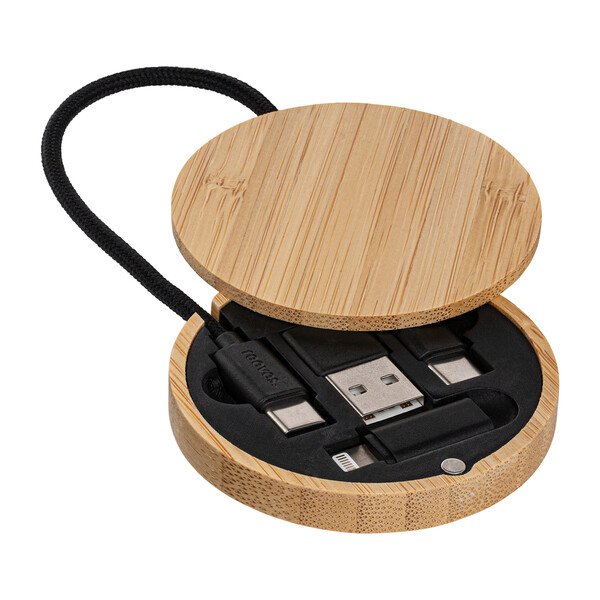 Câble de Charge 4 en 1 CONVERTICS BAMBOO EVO - marron