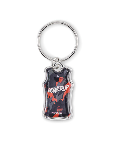Sports team, domed singlet keychain - Full colour