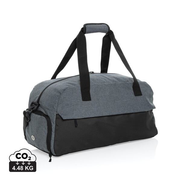 Kazu weekend duffel rPET, 50x23x25.5 cm - Grey