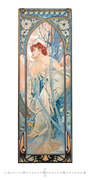 Nástěnný kalendář Alfons Mucha 2027