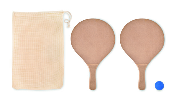Set za tenis na plaži Raquet, MDF vesla 375x190 mm