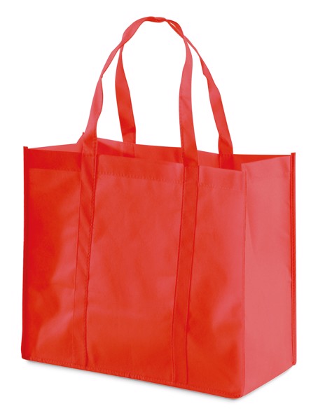 SHOPPER. Saco em non-woven (80 g/m²) - Vermelho