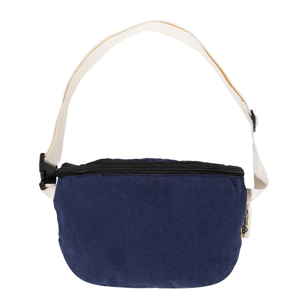 Sac banane en canvas recyclé Rekan Hip - Bleu