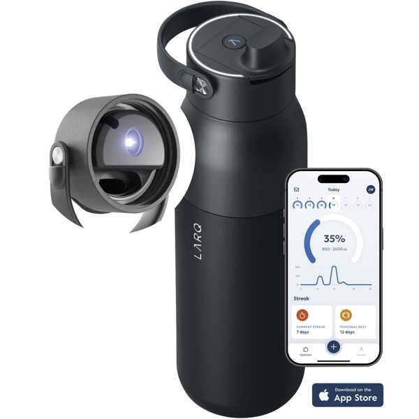 Fľaša na vodu LARQ PureVis™ 2.0 1000ml - Čierna