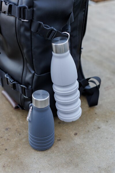 Foldable bottle Erin | 550 ml - grey