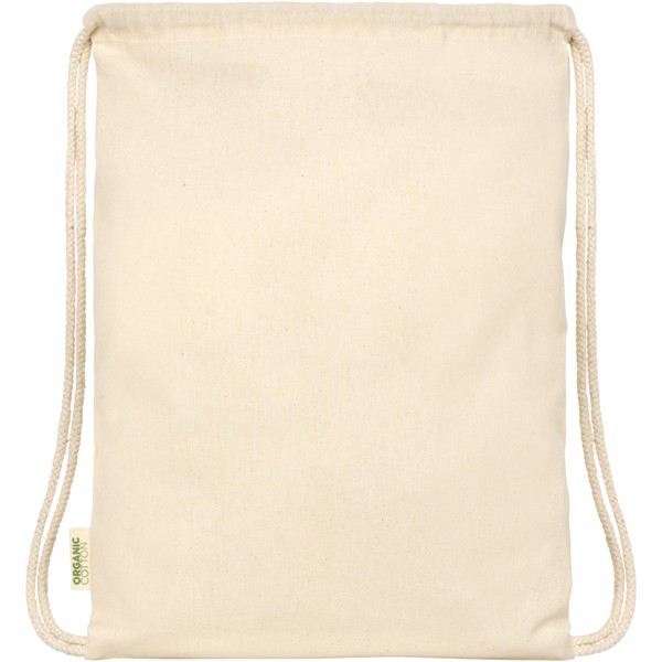 Orissa 100 g/m² Sac à dos en coton biologique avec cordon 5L - Naturel