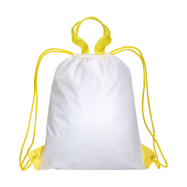 210T Polyester Backpack With Handle - Yellow