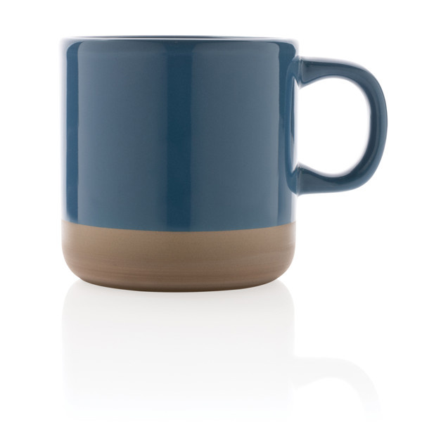 Mug 300ml en céramique émaillée - Bleu