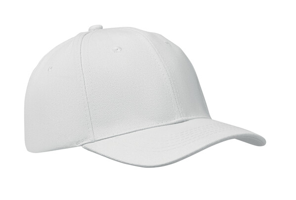 6-PANEL CZAPKA Z DASZKIEM 260 Buffalo - Biały