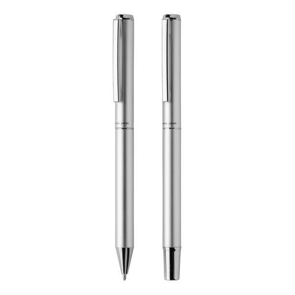 Swiss Peak Cedar RCS certified recycled aluminum pen set - Silver