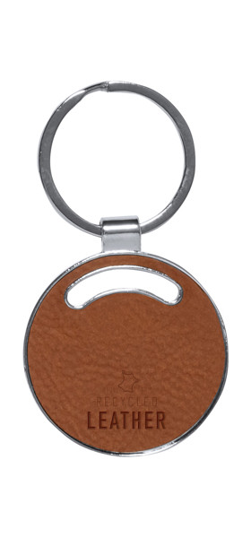Keyring Behok, Rectangle - Brown