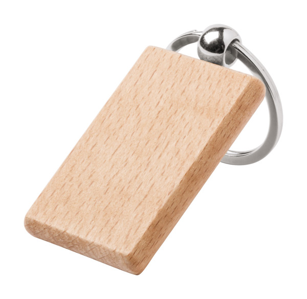 Keyring Wokke, Square - Natural / square