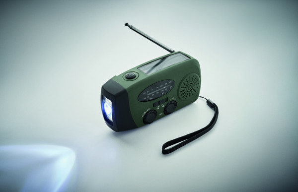 Radio portable avec torche LED MO2746- Onda - Vert Foncé