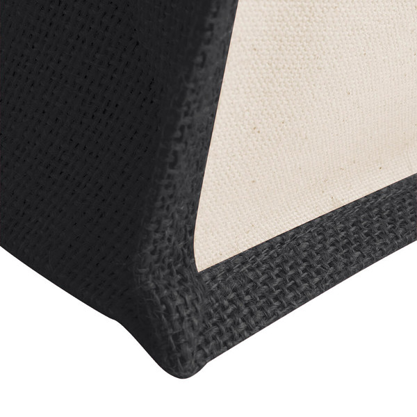 Printers' Midi Jute Bag - Black / ONE SIZE
