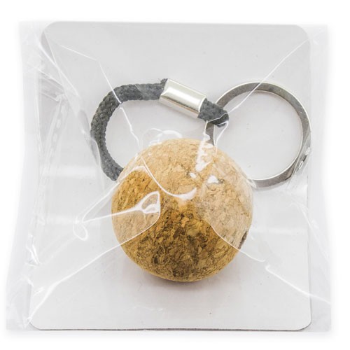 Porta-chaves cortiça com bola tridimensional "Laupin"
