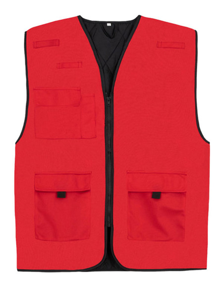 Padded Multifunctional Work Vest "Kiel" - Yellow / L