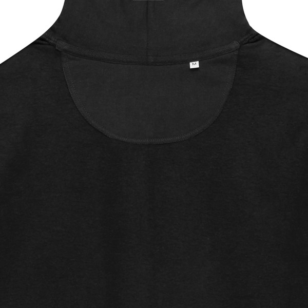 Mikina na zip s kapucí IQONIQ Abisko z recykl. bavlny - Černá / XL