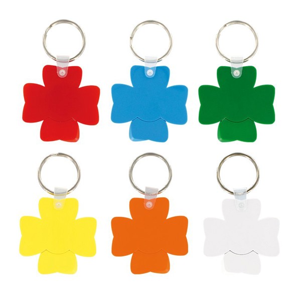 CLOVER KEY-RING TOKEN HOLDER - Blanc / 