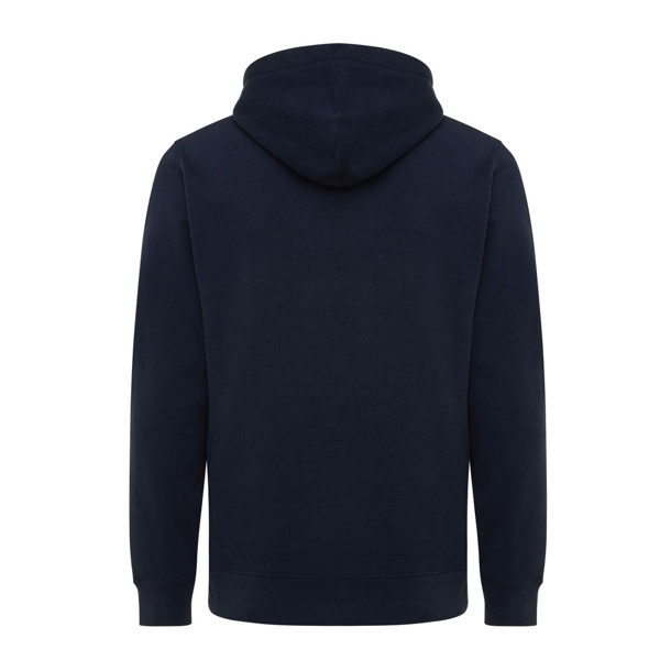 Mikina s kapucí a bočními kapsami Iqoniq Yengo z rec. bavlny - Námořní Modř / XXXL