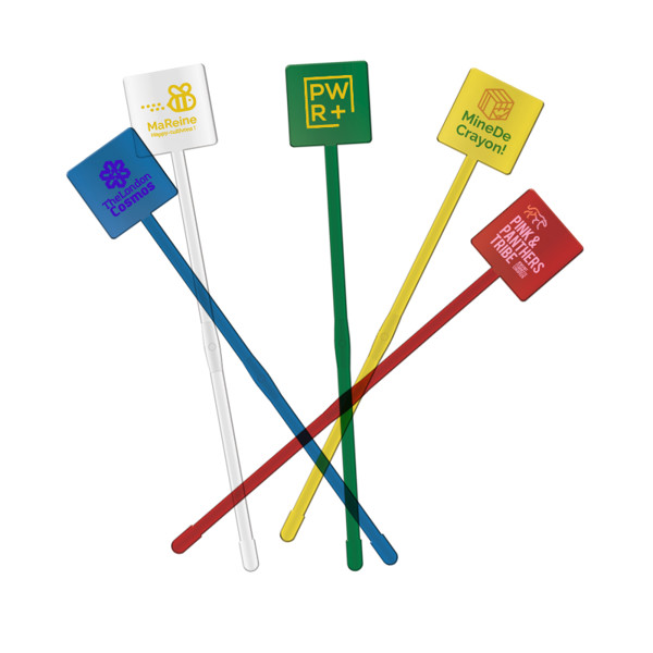 COCKTAIL STIRRER 190mm SPATULA END - Transparent / 