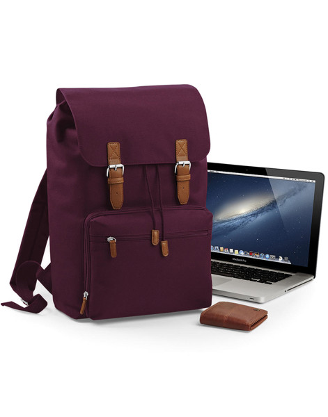Vintage Laptop Backpack - Black / Black / ONE SIZE
