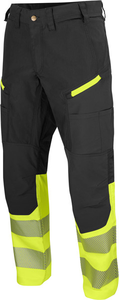 Stretch Safety Trousers ProJob | 6528 Waistpant Stretch (44-60) - Yellow / Black / (50)