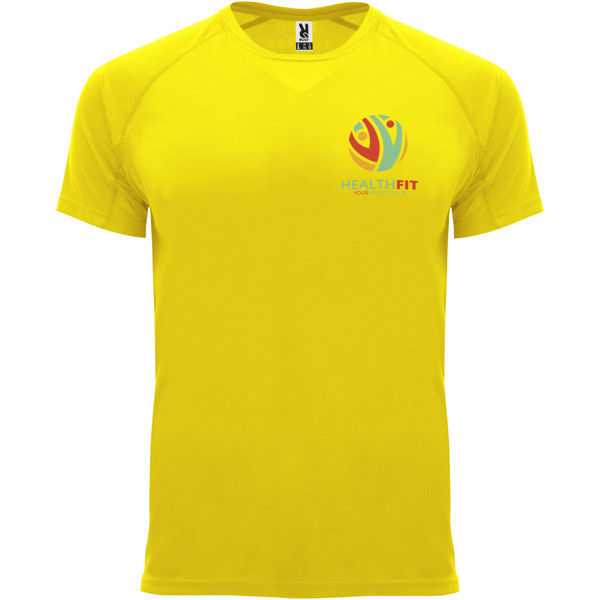 T-shirt Bahrain en maille piquée à manches courtes pour homme - Jaune / S