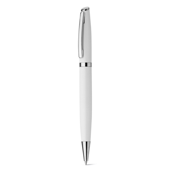 LANDO. Ball pen in aluminium - White