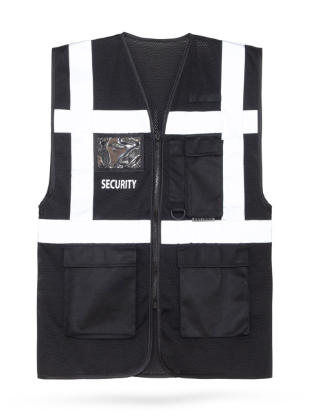 Security Safety Mesh Vest - Black / 4XL