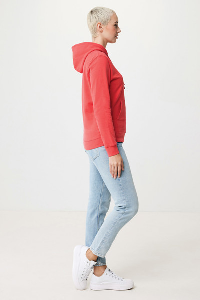 Sweat à capuche en coton recyclé Iqoniq Jasper - Luscious Red / XXXL