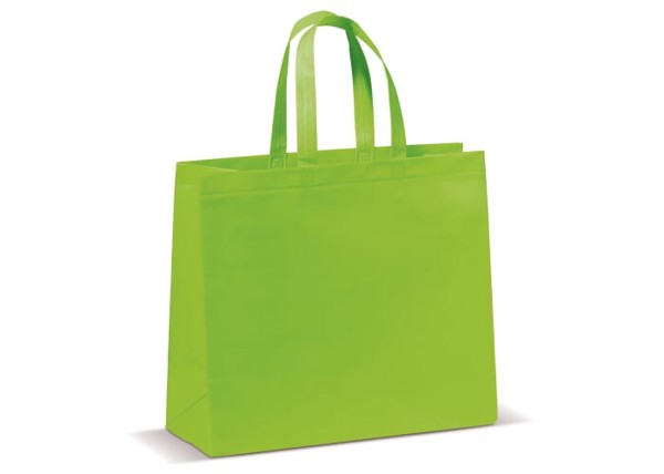 Carrier bag laminated non-woven large 105g/m² - Light Green