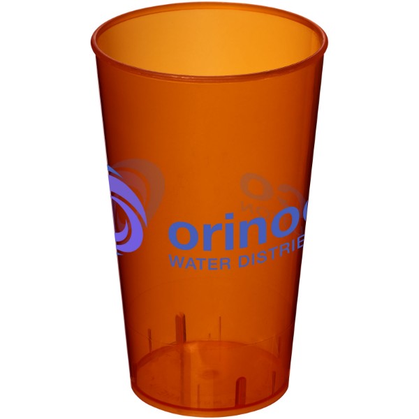 Arena 375 ml plastic tumbler - Transparent Orange