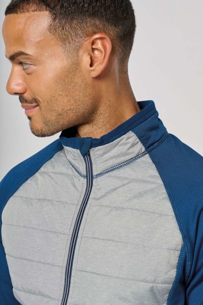 Dual-Fabric Sports Jacket - Dark Royal Blue / Black / XS