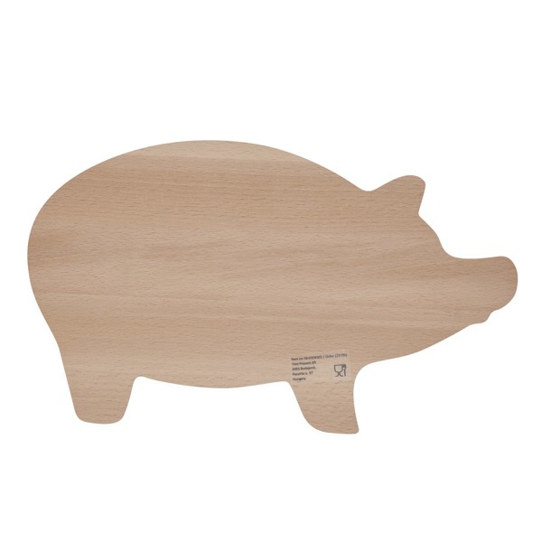 Cutting Board Wooden Piggy