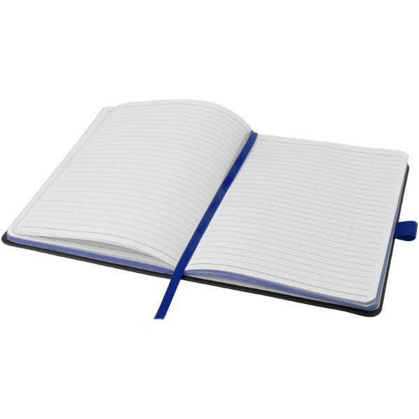 Carnet de notes A5 Colour-edge à couverture rigide - Noir / Bleu royal