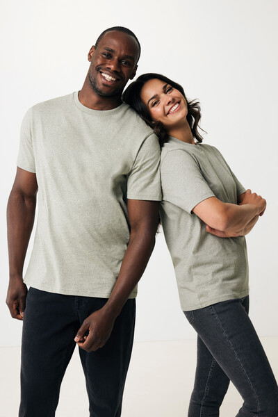 T-shirt léger en coton recyclé IQONIQ Sierra - Light Heather Green / XXS