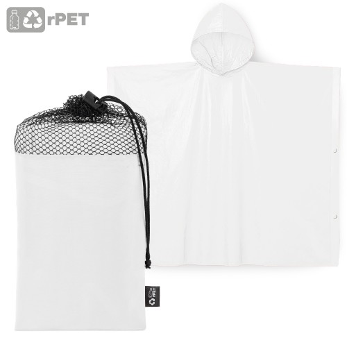 PONCHO WITH MESH CARRY BAG “AVENTURA” - White