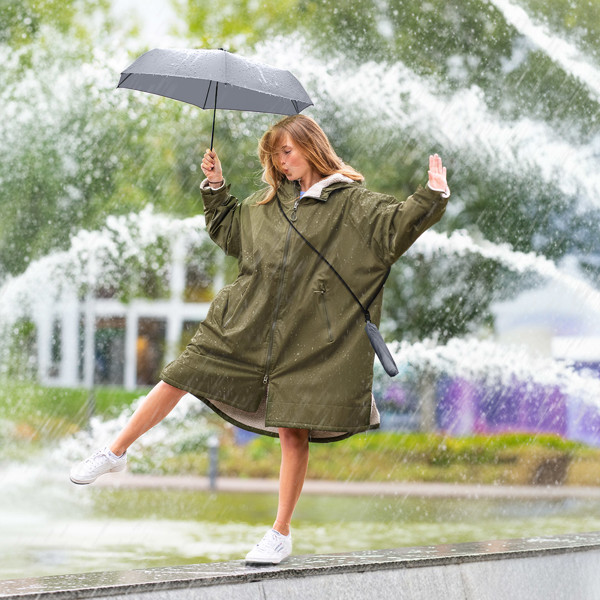 Mini pocket umbrella FARE® FiligRain ToGo - Grey