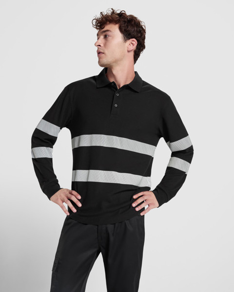Av Polo Foran Manga Larga - Plomo / L