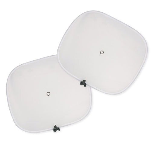 WHITE WINDOW CAR SUNSHADE "RA" - White