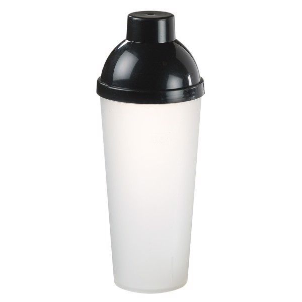 Shaker "Lagoon" 0,5 L - Transparent-Milchig / Schwarz