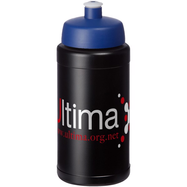 Bouteille Baseline® Plus 500ml avec couvercle sport - Noir / Bleu