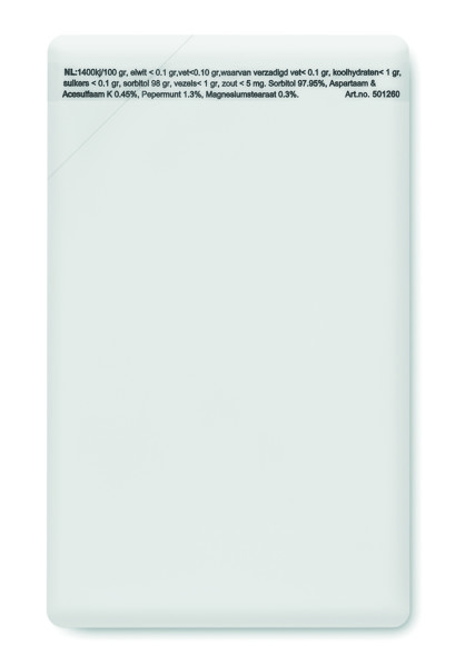 Dispenser per mentine Mintcard - Bianco
