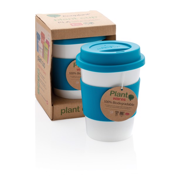 PLA coffee cup - Blue / White