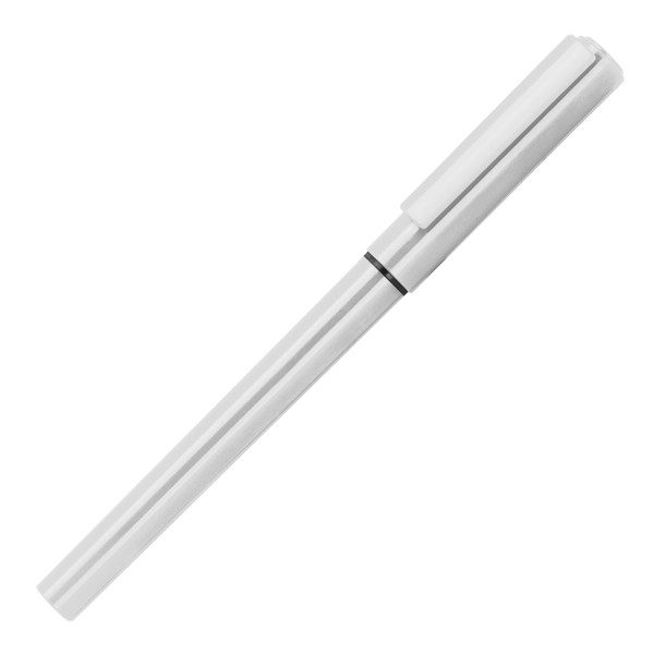 Plastic rollerball pen with ink FIORELLA - White