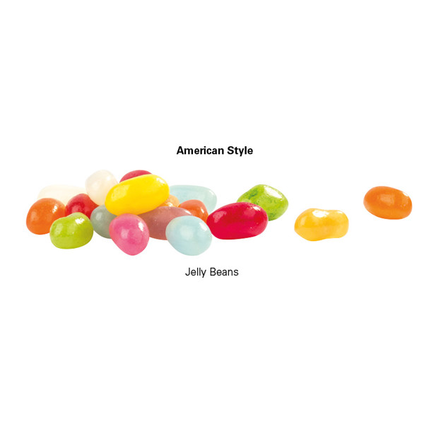 Minitüte, 10 g, Folie weiß, Jelly Beans | Folie, weiß