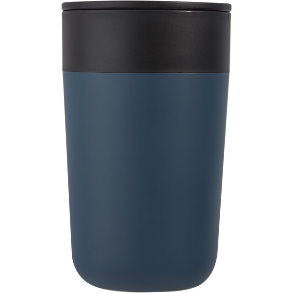 Tasse Nordia de 400 ml recyclée à double paroi - Bleu foncé