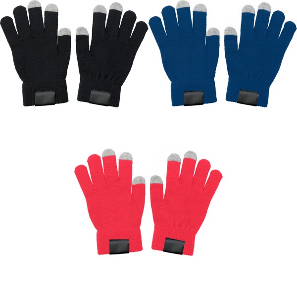 Gants munis de 3 embouts Elena - Black