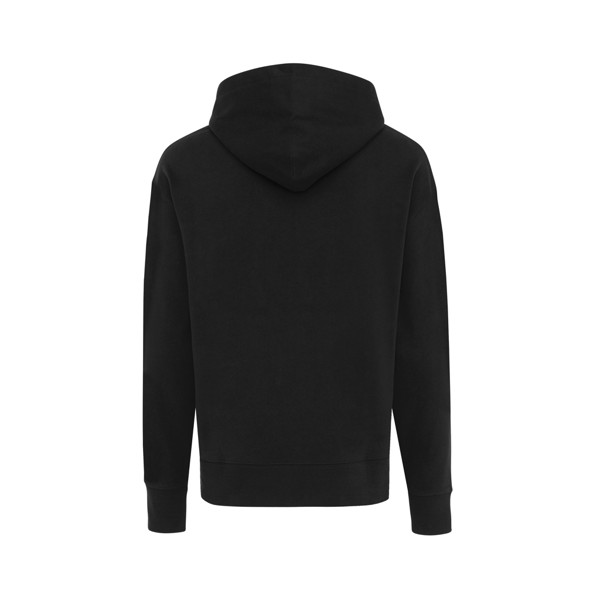 Iqoniq Yoho recycled cotton relaxed hoodie - Black / XXXL