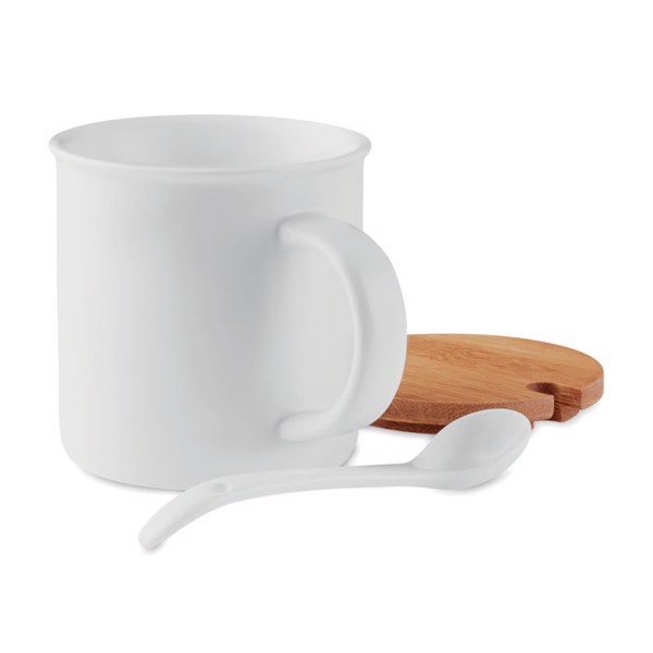 MB - Porcelain mug with spoon Kenya